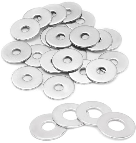 120 Pcs M3 Penny Washers for Screws - 304 Stainless Steel (M3x9mm) | Weatherproof Flat Washers for DIY, Automotive & Outdoor Projects