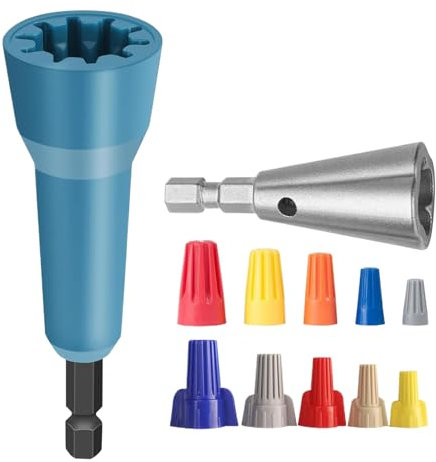 Outil de torsion de fil - Pour bandes de fil et instrument de torsion - Douille de raccordement - Écrou à capuchon métallique Twister - Pour perceuse électrique