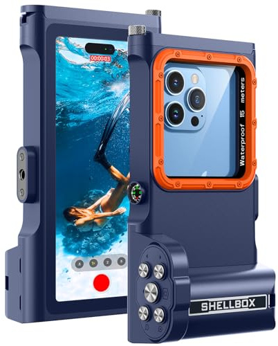 Focusor Custodia Impermeabile 15M [Universale] Smartphone Compatibile con Bluetooth IPX8 Cover Subacquea Professionale Asciutta Borsa per iPhone Samsung Huawei XiaoMi Oppo Vivo Android 4.7-6.9''