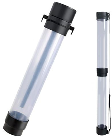 Qukoielly Tube Ramasse Balles De Tennis - Tube De Transport pour Balles De Tennis - Collecteur Détachable De Pickleball avec Sangle Amovible pour Instructeurs