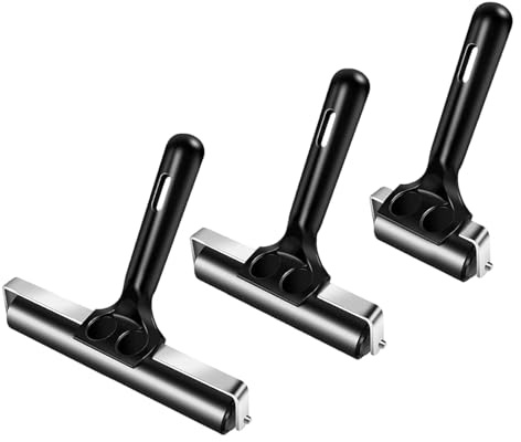 GREATRICH Juego de 3 Rodillo de Goma para Linoleo y Manualidades, Rodillos para Impresion y Sellos (6, 10, 15 cm), Herramienta Artistica para Arte y Decoracion