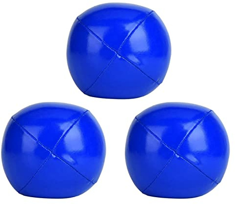 KELFEEAO 3 Bolas de malabarismo, Malabares 63mm de Cuero, versátiles, a Prueba de desgarros, Juego de Bolas de malabarismo de Payaso, Pelotas Malabares para Niños, Principiantes y Profesionales