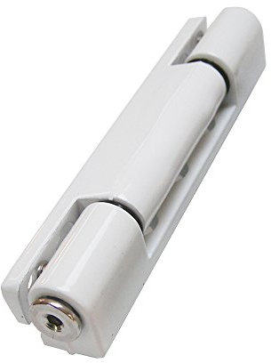 White Avocet UPVC Door Butt Hinge Flat 115mm 0° Degrees