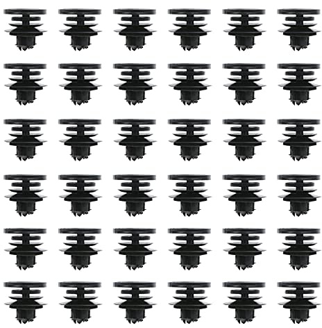 ECSiNG Lot de 50 clips de fixation en plastique pour panneau de porte intérieur de voiture 3B0868243 compatibles avec VW Golf/MK4/Bora