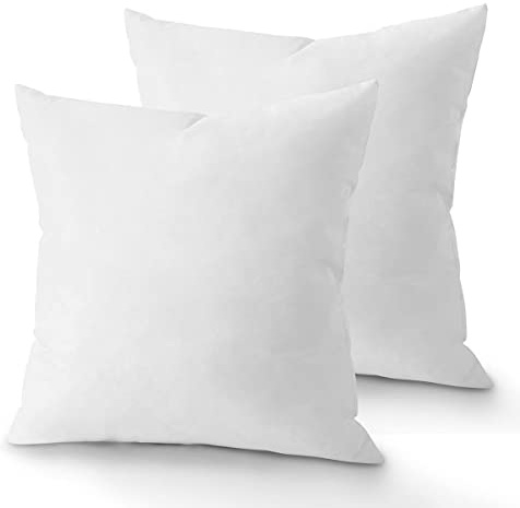 various-Relleno de Cojín para Sofá o Cama, con Relleno Fibra Virgen Hueca Siliconada, Suave e Indeformable, Resistente al Uso y a Lavados (40x40cm, 2 Unidad)