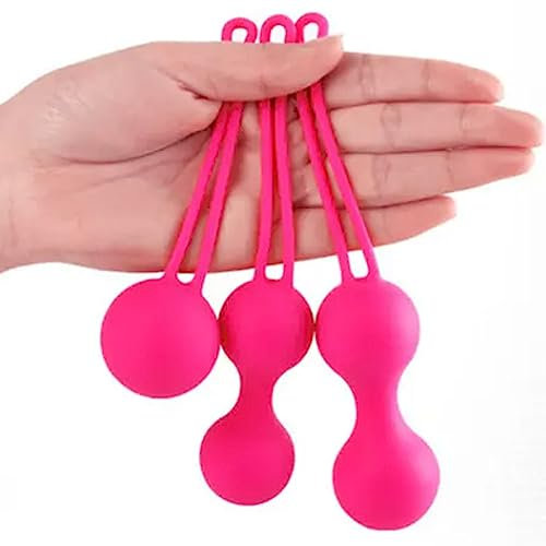 Beckenboden Trainingskugeln Beckenbodenmuskeltrainer zur Straffung und Stärkung der Blasenkontrolle (pink)