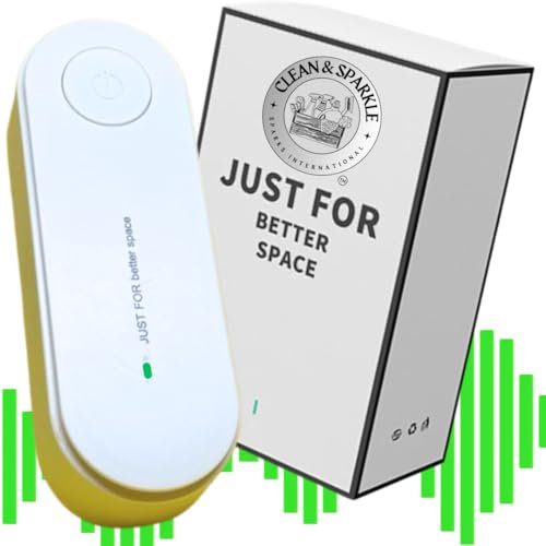 Clean & Sparkle Ultrasonic Pest Repeller – Plug-In Mosquito Repellent, Spider & Insect Repellent, Safe for Home & Pets (White)