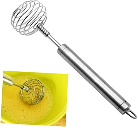 Cabilock Frusta a Spirale in Acciaio Inossidabile Per Uova Frullino Manuale Utensile Da Cucina Per Impasti e Bevande Per Uso e Professionale