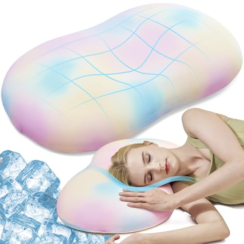 AIRSKY Cooling Memory Foam Pillows, Relief Pillows for Neck Support