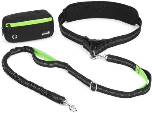Pecute Correa Perro Cintura Manos Libres con Riñonera Impermeable