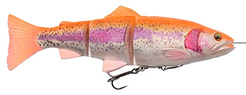 Savage Gear 4D Line Thru Trout Gummfisch Forelle Hechtköder Größe 25cm / 193g / moderat sinkend, Farbe Golden Albino