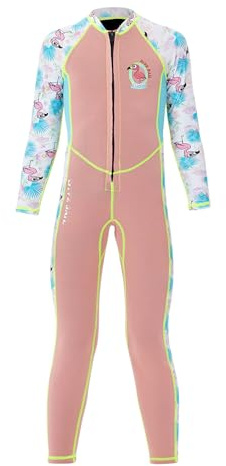 Maeau Swimsuit Kids Boys Shorty Wetsuit 2mm One Piece Swimming Costume Swimwear Neoprene Girls Bathing Suit Full Length Thermal Diving Suit Swimwear Wet Suit