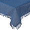 Tischdecke Gartentischdecke oval Weichschaum rutschfest Outdoor PVC wetterfest Terrasse Balkon (Blau, 160x220 cm oval)