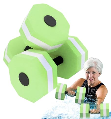 Wassergymnastik-Hanteln, Wasser-Aerobic-Gewichte - 1 Paar Hantel-Set aus hochdichtem EVA-Schaum für Aqua-Fitness - Aqua-Fitness-Langhanteln Übungshandstangen für Wassergewicht, Wasseraerobic