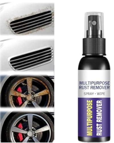 Spray removedor de óxido Multiusos,Spray desoxidante inhibidor de óxido,Spray removedor de óxido para Coches Limpiador de Pintura metálica en Spray,50ml (1pcs)