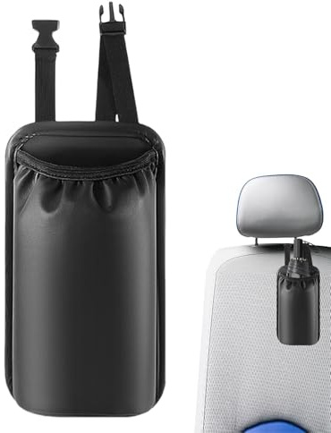 Bomefoi Soporte para extintor de incendios, bolsa de almacenamiento | Almacenamiento de troncos de coche | Soporte de soporte, almacenamiento de vasos de agua para asiento de coche, multifuncional,