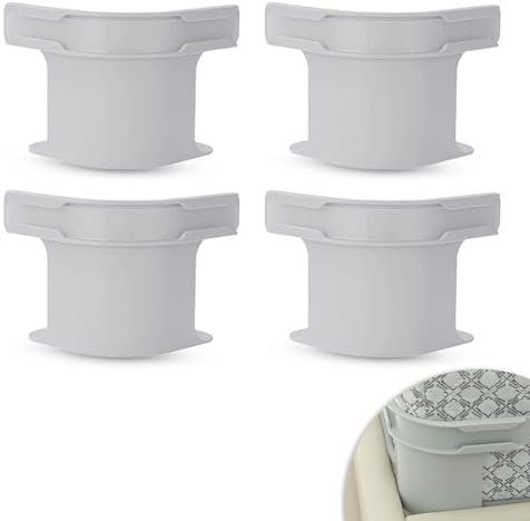 LCUHAVA Bettlakenhalter mit Feststell Streifen, 4 STK Bettlakenspanner Hält Bettlaken Fest und Straff, Bettlakenhalter Gurte Passen an Jedes Bett, Keine losen Laken Mehr, Einfache Installation (Grau)