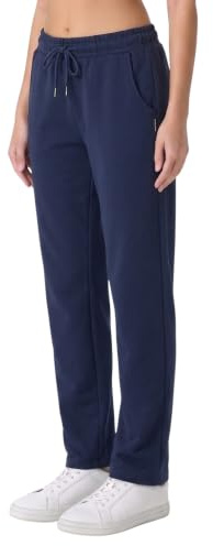 COMEOR Jogging Bottoms Women's Cotton Sports Trousers Long – Sweatpants Women Casual Trousers – Loose Running Trousers Jogger – High Waist Training Trousers Straight Leg Trousers with Elastic