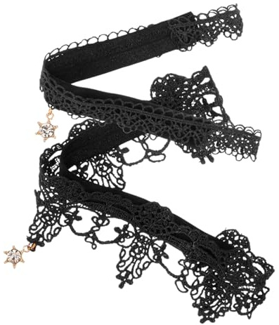 Alasum Giarrettiera da Sposa in Poliestere Nero Pendente Decorativo, 2 Pezzi, Accessorio Unico per Matrimonio e Ricevimenti, Adatta a Circonferenza Coscia 45-60cm