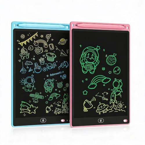 Boyfield 2 Pack LCD Writing Tablet 8.5 Drawing Tablet for Kids (Pink/Blue)