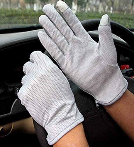 Handschuhe Dünn Fahrradhandschuhe Touchscreen Radsporthandschuhe Herren Damen Motorradhandschuhe Sonnenschutz Atmungsaktiv Fahrerhandschuhe Baumwolle Reithandschuhe für Outdoor Motorrad