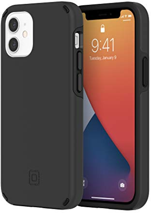 Incipio Duo Case Compatible with iPhone 12 Mini (5.4 Inches) (Black) [3.5 m Dropproof I Qi Compatible Cover I Extremely Robust Mobile Phone Case I Hybrid ]