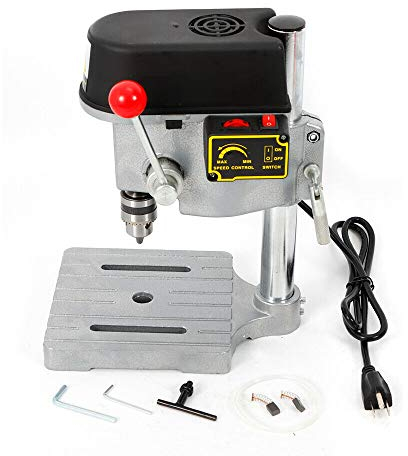 Mini taladro de mesa de 220 V, taladro de columna de hasta 10 mm, velocidad de ralentí, 16000 rpm, 340 W, herramientas eléctricas, taladro
