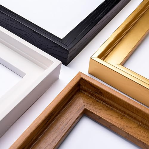 YIVIVEN 12x16 Canvas Floater Frame, Floater Frame for 0.6-0.9 Deep Canvas Painting, Floating Frames for Oil Paintings, Painting Frames Kit(12x16, White)