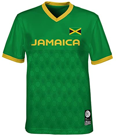 FIFA Unisex officiell 2023 dam fotboll Wm Youth Team tröja Jamaica T-shirt (1-pack)