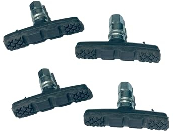 AARNAV V-bromsblock cykelcykel MTB-block V-bromsbelägg skor berg fram och bak | insexnyckel svart cykel V-broms padds V-bromskor (60 mm x 2 dynor)