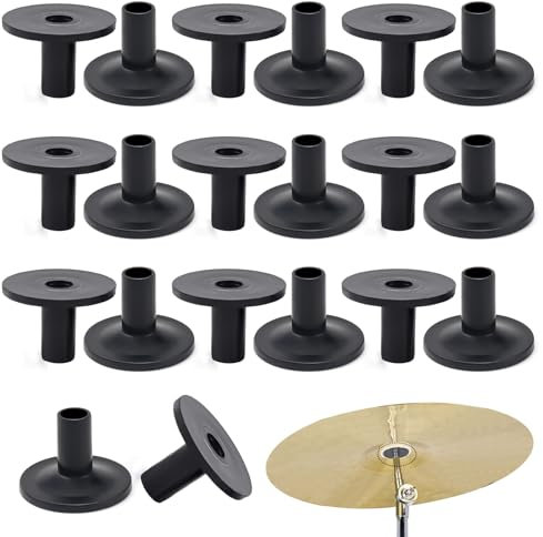 Beckenständer-Hülsen Beckenhülsen 20 Stück Trommelbeckenhülsen Beckenhüllen Kunststoff-Beckenhüllen Trommelbeckenständer Beckenständerhülsen für Shelf Drum Kit