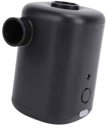 Tragbare Luftpumpe für Schlauchboote, Luftmatratzenpumpe, Elektrische Inflator-Deflatorpumpe, Tragbare Mini-Luftpumpe, Elektrische Pumpe für Schlauchboote (Black)