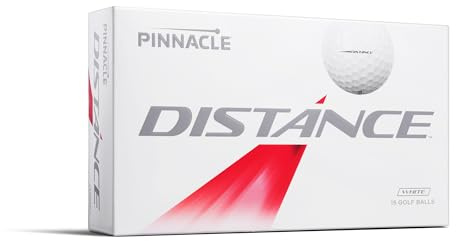 Pinnacle Pelotas de Golf de Distancia (15 Unidades), Color Blanco