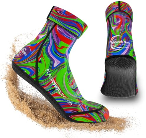 PLAVINS Professional Design Sports Sand Socks for Beach Volleyball, Sand Soccer & Beach Tennis