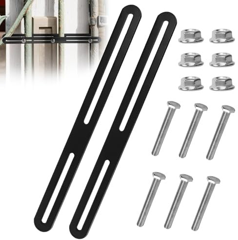 Kit de fixation pour boîte aux lettres de clôture - 280 x 24 mm - Kit de fixation de boîte aux lettres - Pour fixation de boîte aux lettres sur les portails ou les clôtures