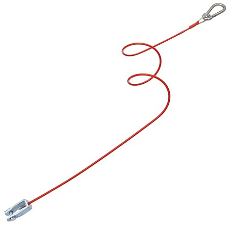 Knott Corde de rupture de remorque 1000 mm Confort avec enroulement (pas d'affaissement) Ressort avec tête de fourche et mousqueton