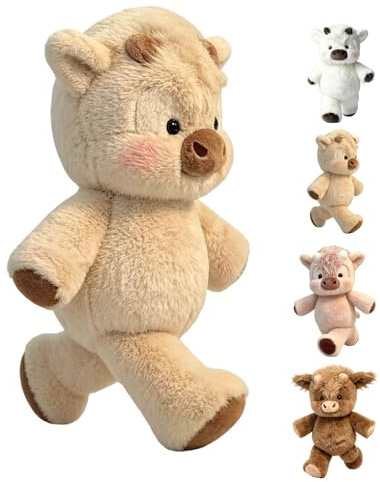 Peluche Che Corre- Peluche mucc a 45cm Cuscino Morbido E Soffice,Bambola Da Collezione A Forma Di Pecora In Stile Cartone Animato, Animale Di Pe luche Per Uomini, Donne, Bambini E Ragazzi (Kaki)