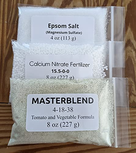 MASTERBLEND 4-18-38 Complete Combo Kit - Tomato & Vegetable Fertilizer Nutrients (1.25 Pound Kit)