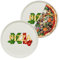 KHG 2er Set Pizzateller, extra groß mit 33cm Durchmesser in XL1 Print, perfekt für Gastro und Zuhause, hochwertiges Porzellan, Spühlmaschinengeeignet & perfekt Stapelbar