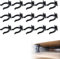 Clips de Paneles de Baño, Ganchos para Zócalo de Cocina, Clips de Tabla de Patadas Fuertes, Gancho Zócalo Zócalo Cocina, Clips de Plinto de Cocina, Fácil de Instalar, 15 Piezas, Negro