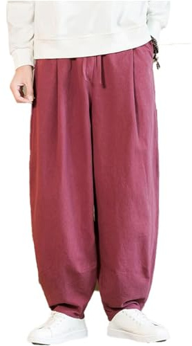 Generico Pantaloni Tai Chi Comodo Pantaloni da Allenamento da Uomo e da Donna Kung Fu Uniforme per Arti Marziali Qigong Wing Chun Shaolin Gamba Larga per Il Tuo Esercizio di Tai Chi,03,M