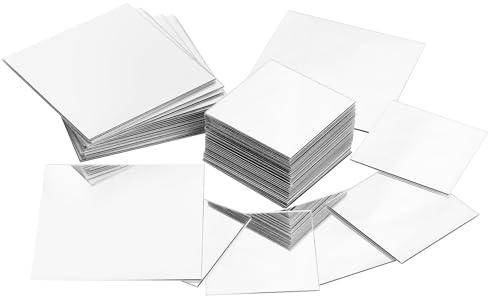 20 Stück 7.5 x 7.5cm,50 Stück 5x5 cm Mini Spiegels,Selbstklebende Spiegels Spiegel Klein Selbstklebend Kleine Spiegel zum Kleben Quadratisch Klebespiegel Spiegelfliesen für DIY Wand Deko,Badezimmer