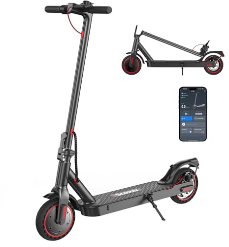 iScooter Electric Scooter, 8.5-10 Tires 20-50KM Range 350-500W Motor Fast Electric Scooter for Adults with Cruise Control,Multiple Speed Modes, Multiple Brakes,Foldable Portable E-Scooter