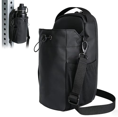 Borsa sportiva magnetica con portabottiglie, borsa magnetica, borsa da palestra, borsa magnetica, borsa a tracolla universale per uomo e donna, per palestra, tempo libero e viaggi, passeggiate