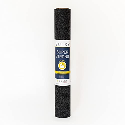 Sulky Super Strong Stickvlies zum Abschneiden (schwarz, 50 x 500 cm)