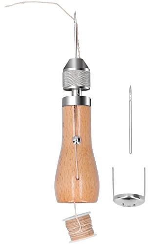 Leder Nähen Ahle, Leder Nähen Hand, DIY-Nähnadeln Handwerkzeug Für Die Reparatur Von Teppich, Leder Und Leinwand