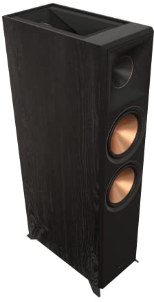 Klipsch Reference Premiere RP-8060FA II Home Theater Floorstanding Speaker with Dolby Atmos Built-In Elevation Topper and Larger 90° x 90° Hybrid Tractrix® Horn for Premium Home Theater Sound in Ebony