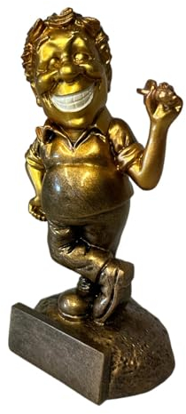 eberin – Lustiger Dart Pokal Trophäe, 16cm – Funny Award für Dartturnier oder Kneipe, personalisierbar mit Gravur, perfekt als Wanderpokal für alle Dart-Fans