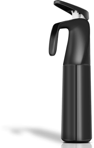 Romon Hair Spray, 300 ml Water Sprayer, Spray Bottles, Continuous Pressure Sprayer Ultra Fine Hairdressers, Hairdressing Accessories, Plant Spray Bottle, Black
