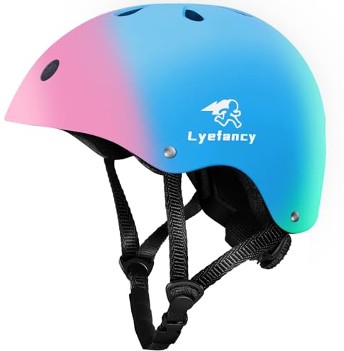Lyefancy Cykelhjälm för barn, småbarnshjälm för 2-13 år gamla pojkar flickor, barnhjälm barnhjälm för cykling, skoter, skridskoåkning